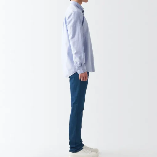 Fashion Men's Stretch Denim Slim Pants (L 30inch / 76cm) Denim