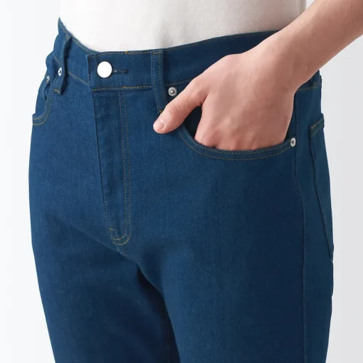 Fashion Men's Stretch Denim Slim Pants (L 30inch / 76cm) Denim
