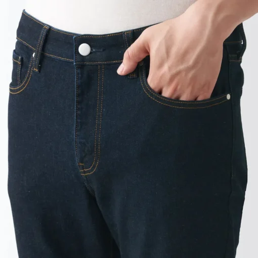 Best Men's Super Stretch Denim Skinny Pants (L 32inch / 82cm) Denim
