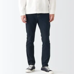 Outlet Men's Super Stretch Denim Skinny Pants (L30inch / 76cm) Denim