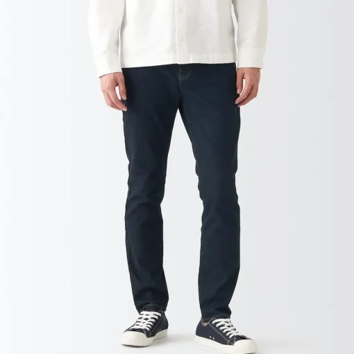 Outlet Men's Super Stretch Denim Skinny Pants (L30inch / 76cm) Denim