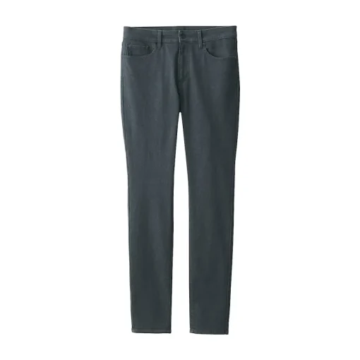 Clearance Men's Super Stretch Denim Skinny Pants (L 32inch / 82cm) Denim