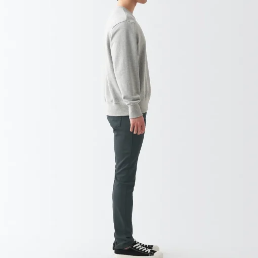 Clearance Men's Super Stretch Denim Skinny Pants (L 32inch / 82cm) Denim