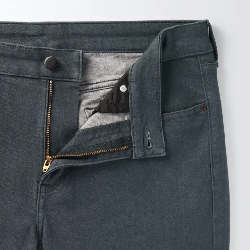 Clearance Men's Super Stretch Denim Skinny Pants (L 32inch / 82cm) Denim