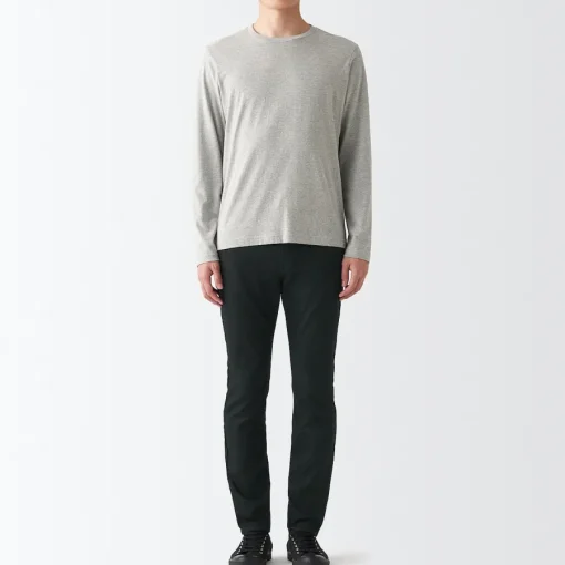 Outlet Men's Super Stretch Denim Skinny Pants (L 30inch / 76cm) Denim