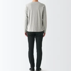 Outlet Men's Super Stretch Denim Skinny Pants (L 30inch / 76cm) Denim