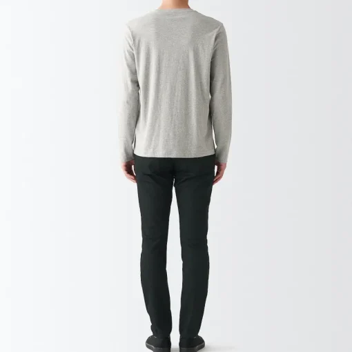 Outlet Men's Super Stretch Denim Skinny Pants (L 30inch / 76cm) Denim