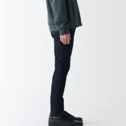 Fashion Men's Super Stretch Denim Skinny Pants (L 30inch / 76cm) Denim