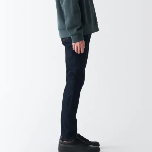 Fashion Men's Super Stretch Denim Skinny Pants (L 30inch / 76cm) Denim