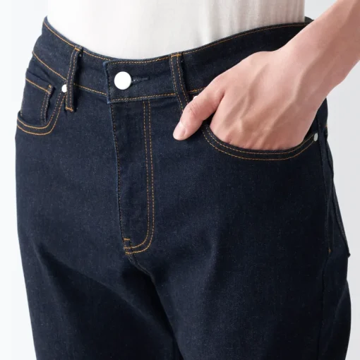 Fashion Men's Super Stretch Denim Skinny Pants (L 30inch / 76cm) Denim