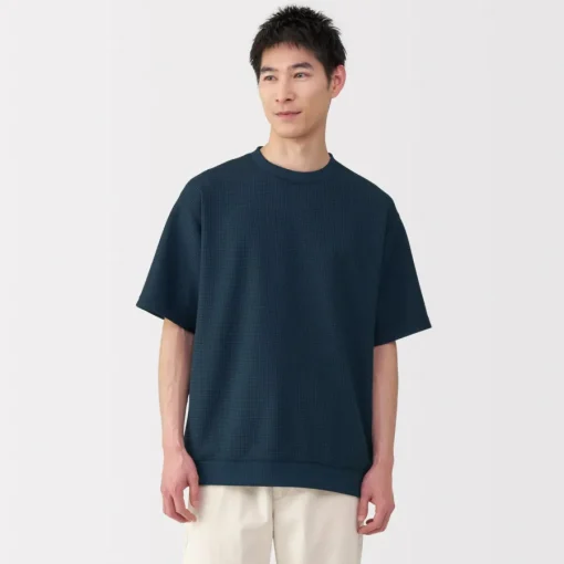 Best Men's UV Protection Quick Dry Waffle Short Sleeve T-Shirt Hoodies & Sweatshirts|T-Shirts