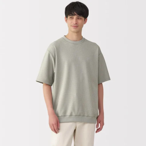Best Men's UV Protection Quick Dry Waffle Short Sleeve T-Shirt Hoodies & Sweatshirts|T-Shirts