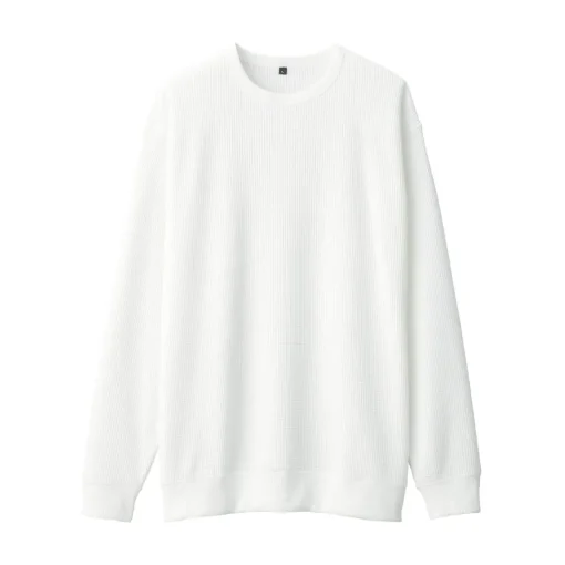 Outlet Men's UV Protection Quick Dry Waffle Long Sleeve T-Shirt T-Shirts