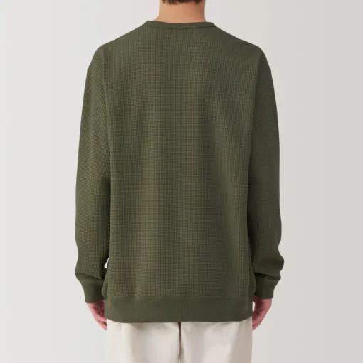 Outlet Men's UV Protection Quick Dry Waffle Long Sleeve T-Shirt T-Shirts