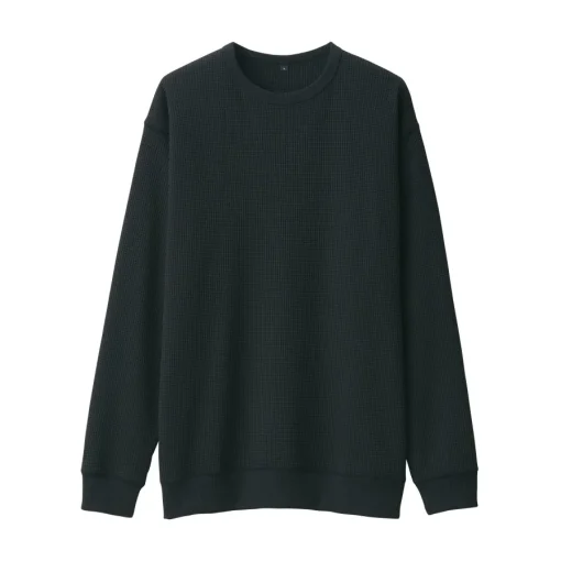 Outlet Men's UV Protection Quick Dry Waffle Long Sleeve T-Shirt T-Shirts