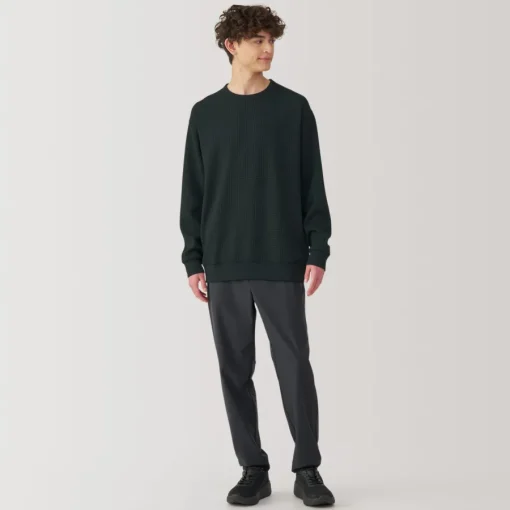 Outlet Men's UV Protection Quick Dry Waffle Long Sleeve T-Shirt T-Shirts