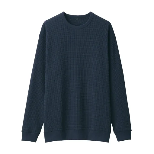 Outlet Men's UV Protection Quick Dry Waffle Long Sleeve T-Shirt T-Shirts
