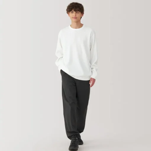 Outlet Men's UV Protection Quick Dry Waffle Long Sleeve T-Shirt T-Shirts