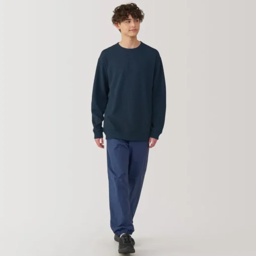 Outlet Men's UV Protection Quick Dry Waffle Long Sleeve T-Shirt T-Shirts