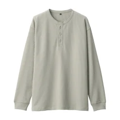 Fashion Men's UV Protection Waffle Henley Long-Sleeve T-Shirt T-Shirts