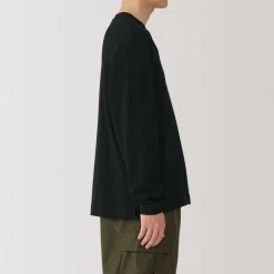 Discount Men's Waffle Henley Neck Long Sleeve T-Shirt T-Shirts