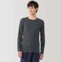 Best Men's Warm Cotton Crew Neck Long Sleeve T-Shirt Underwear & Undershirts