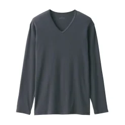 New Men's Warm Cotton V-Neck Long Sleeve T-Shirt Underwear & Undershirts
