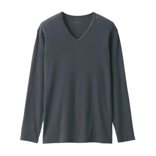 New Men's Warm Cotton V-Neck Long Sleeve T-Shirt Underwear & Undershirts