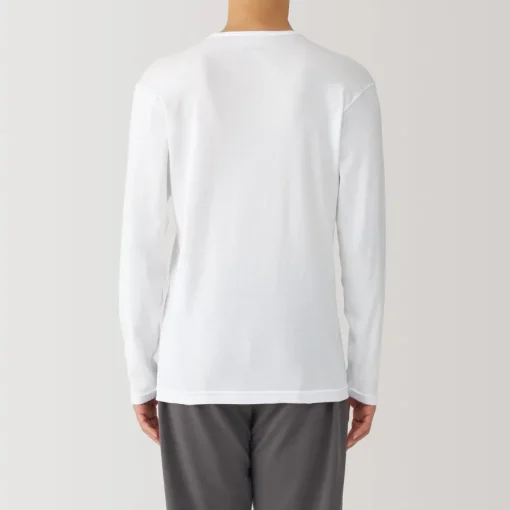 New Men's Warm Cotton V-Neck Long Sleeve T-Shirt Underwear & Undershirts