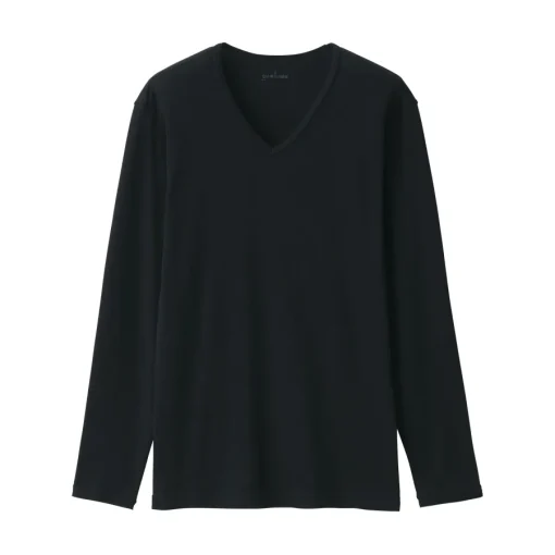 New Men's Warm Cotton V-Neck Long Sleeve T-Shirt Underwear & Undershirts