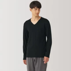 New Men's Warm Cotton V-Neck Long Sleeve T-Shirt Underwear & Undershirts
