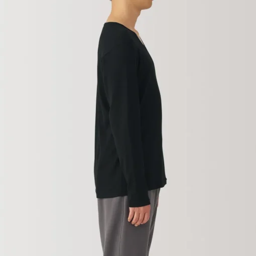 New Men's Warm Cotton V-Neck Long Sleeve T-Shirt Underwear & Undershirts