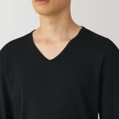 New Men's Warm Cotton V-Neck Long Sleeve T-Shirt Underwear & Undershirts