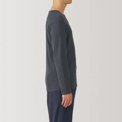 New Men's Warm Cotton V-Neck Long Sleeve T-Shirt Underwear & Undershirts