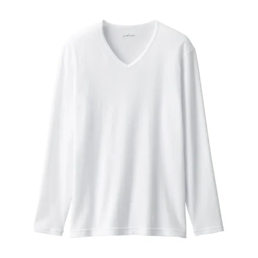 New Men's Warm Cotton V-Neck Long Sleeve T-Shirt Underwear & Undershirts