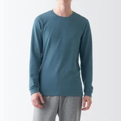 Fashion Men's Warm Thick Cotton Crew Neck Long Sleeve T-Shirt Underwear & Undershirts