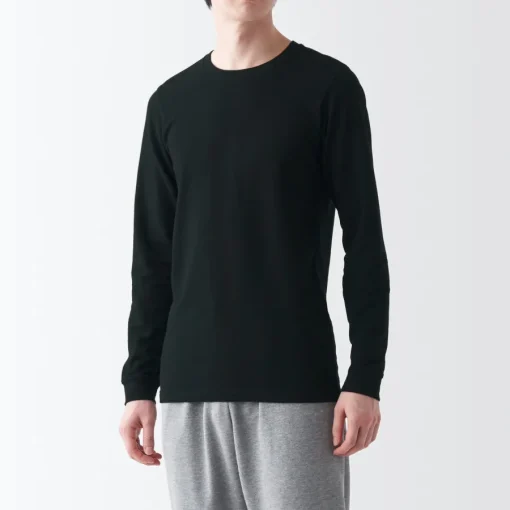 Fashion Men's Warm Thick Cotton Crew Neck Long Sleeve T-Shirt Underwear & Undershirts