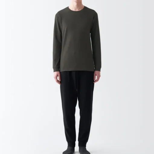 Fashion Men's Warm Thick Cotton Crew Neck Long Sleeve T-Shirt Underwear & Undershirts