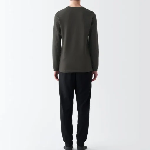 Fashion Men's Warm Thick Cotton Crew Neck Long Sleeve T-Shirt Underwear & Undershirts