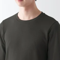 Fashion Men's Warm Thick Cotton Crew Neck Long Sleeve T-Shirt Underwear & Undershirts