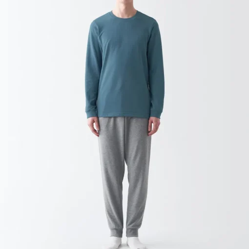 Fashion Men's Warm Thick Cotton Crew Neck Long Sleeve T-Shirt Underwear & Undershirts