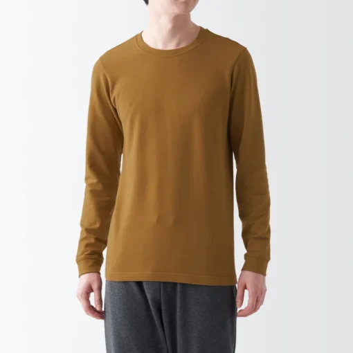 Fashion Men's Warm Thick Cotton Crew Neck Long Sleeve T-Shirt Underwear & Undershirts