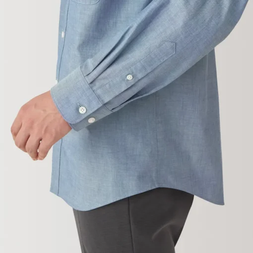 Best Men's Washed Broadcloth Long Sleeve Shirt Shirts & Polos