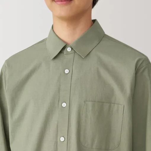 Best Men's Washed Broadcloth Long Sleeve Shirt Shirts & Polos