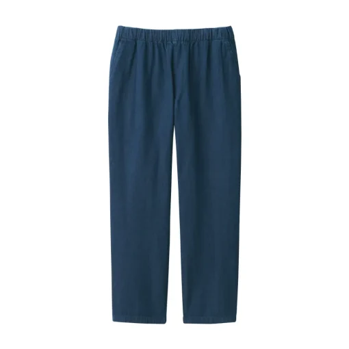 Fashion Men's Washed Denim Easy Pants - Denim