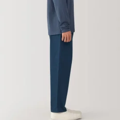 Fashion Men's Washed Denim Easy Pants - Denim