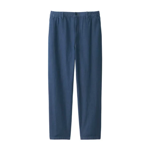 Sale Men's Washed Denim Easy Pants - Denim