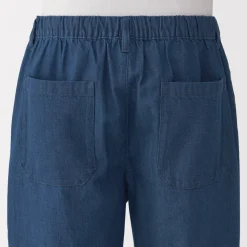 Sale Men's Washed Denim Easy Pants - Denim