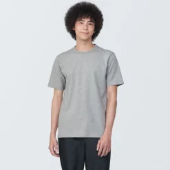 Clearance Men's Washed Heavy Weight Crew Neck Short Sleeve T-Shirt T-Shirts