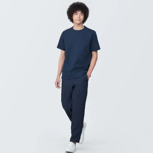 Clearance Men's Washed Heavy Weight Crew Neck Short Sleeve T-Shirt T-Shirts